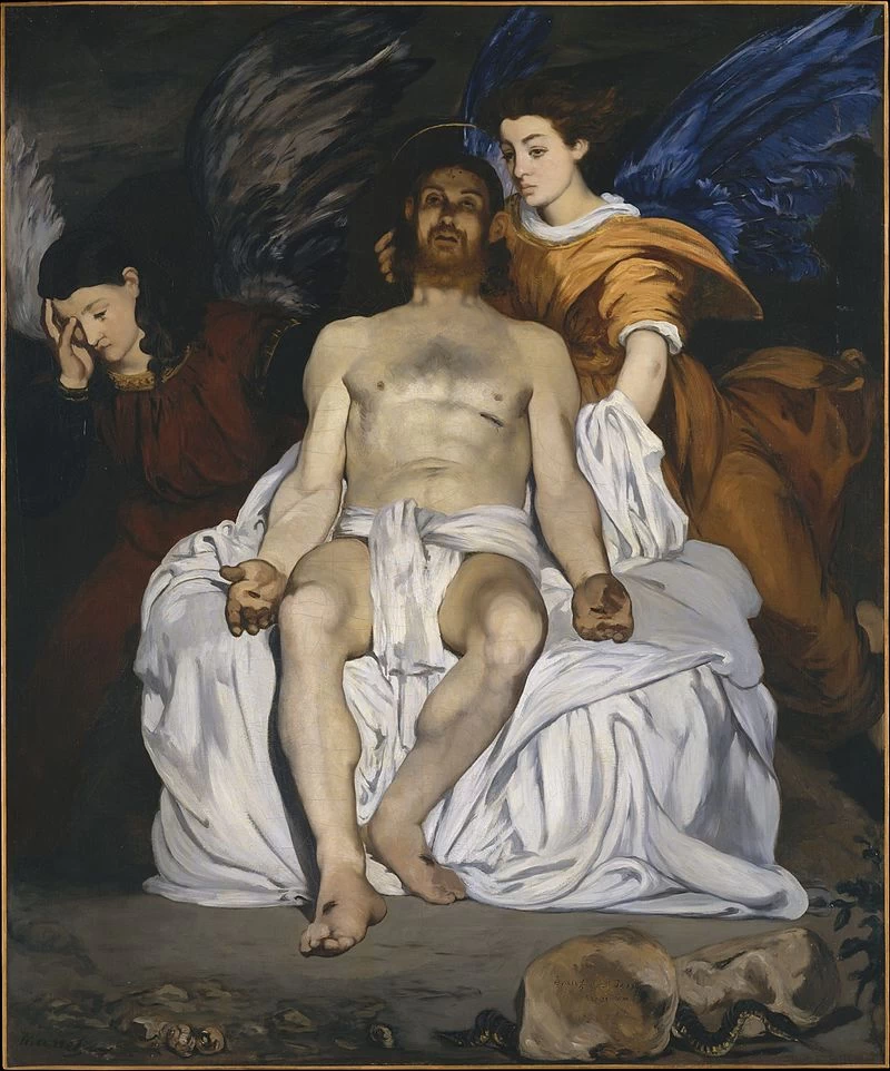 135-Édouard Manet, Il Cristo morto e gli angeli 1864-Metropolitan Museum of Art, New York 